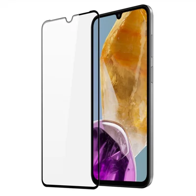 DUX DUCIS för Samsung Galaxy M15 5G Fullskärmsprotektor 2.5D Platt skärm Medium Aluminaglas HD Klarfilm