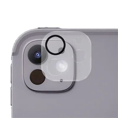RURIHAI لجهاز iPad Pro 11 (2024) واقي عدسة كاميرا ثلاثي الأبعاد، فيلم عدسة لوحي مطبوع حريري