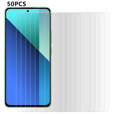 50PCS For Xiaomi Redmi 13 5G / 13 4G Screen Protector 0.3mm HD 2.5D Tempered Glass Film