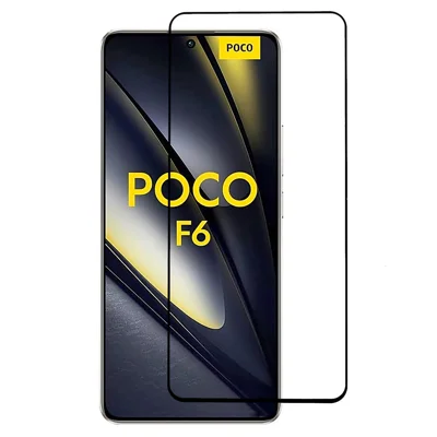 For Xiaomi Poco F6 5G / Redmi Turbo 3 5G Tempered Glass Full Screen Protector Silk Printing Film