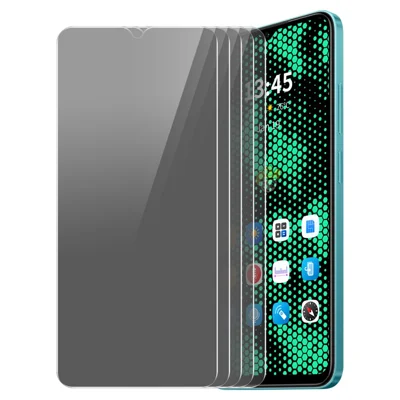 ENKAY HAT PRINCE 5 stk. til Xiaomi Redmi A1+ 4G / A2+ 4G, Anti-Spy Skærmprotector, Højkvalitets Aluminium-Silicium Glasfilm