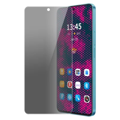 ENKAY HAT PRINCE för Motorola Moto G45 5G / G34 5G, Anti-Spy hög aluminium-silicium glasfilm