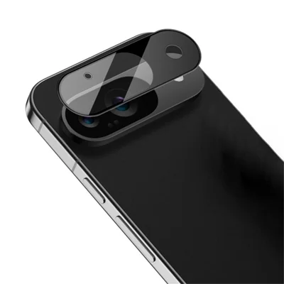 IMAK till Google Pixel 9 Kamerahölje av härdat glas Skratchhöjt (Svart version)