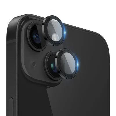 X-LEVEL AR Spotlight Series Voor iPhone 13 / 13 mini Camera Lens Beschermer Set Nacht Opname Modus - Zwart