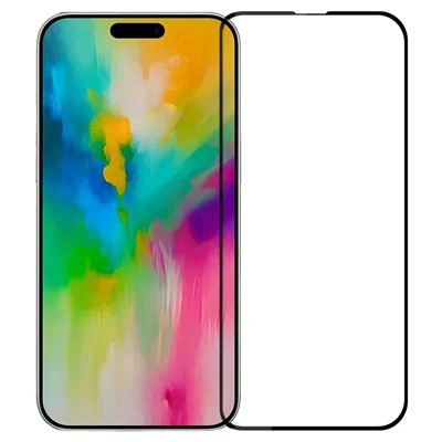 PINWUYO JK Series-2 for iPhone 16 Full Screen Protector High Aluminium-Silicon Glass 9H Hardness Film