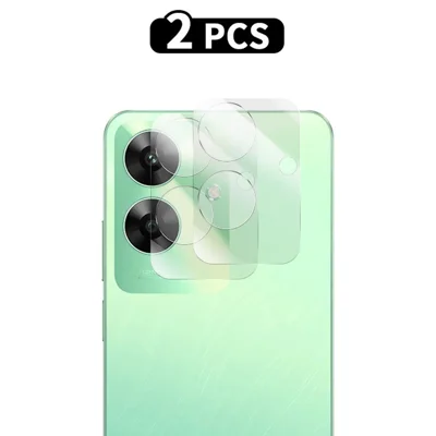 RURIHAI 2Pcs For Realme C61 4G Camera Lens Protector 0.2mm 2.5D Arc Edge Rear Lens Film