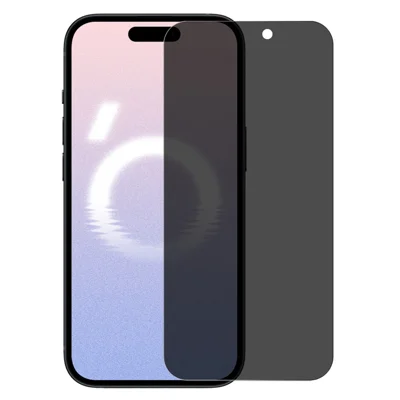 NORTHJO A+ For iPhone 16 Plus / 15 Plus HD Screen Protector 2.5D Arc 28 Degree Anti-Spy 0.3mm Tempered Glass Film