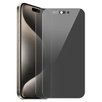 ENKAY HAT PRINCE 2Pcs For iPhone 16 Pro Max Tempered Glass Film Anti-Spy Privacy Protection Screen Protector