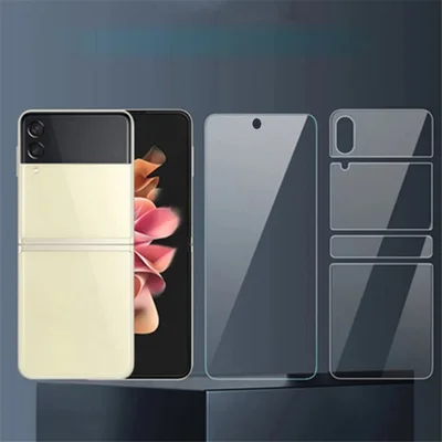 ENKAY HAT PRINCE 5 stk./sæt til Samsung Galaxy Z Flip4 5G Ultra Clear Skærmværn Blødt TPE+PET+TPU Fuld Limsætning Dækker Hele Skærmen Følsom Berøring Hydrogel Film