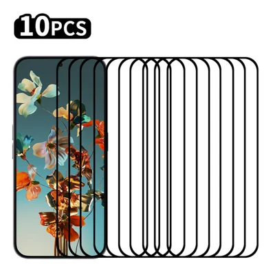 RURIHAI 10Pcs For Nothing Phone (2a) Plus High Aluminium-Silicon Glass Film 0.26mm 2.5D Secondary Hardening Screen Protector