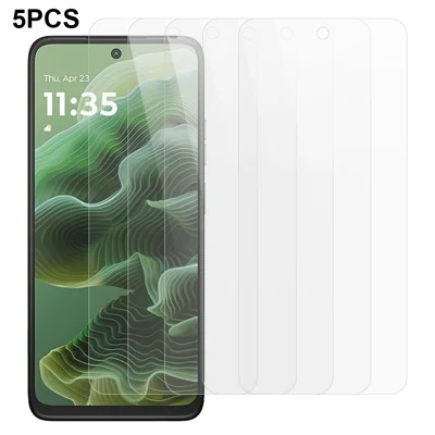 5Pcs For Motorola Moto G35 5G Screen Protector 0.3mm 2.5D Tempered Glass Clear Film