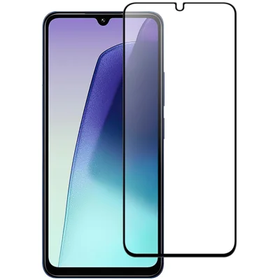 Til Xiaomi Poco C75 4G / Redmi 14R 5G / 14C 4G AGC Hærdet Glas med Sort Kant Fuldklæbende Dækningsbeskytter