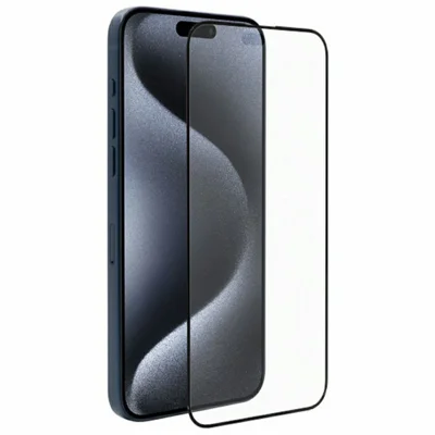 KZDOO For iPhone 16 AG Matte Screen Protector Anti-Fingerprint Tempered Glass Film Anti-Glare Full Glue Silk Printing