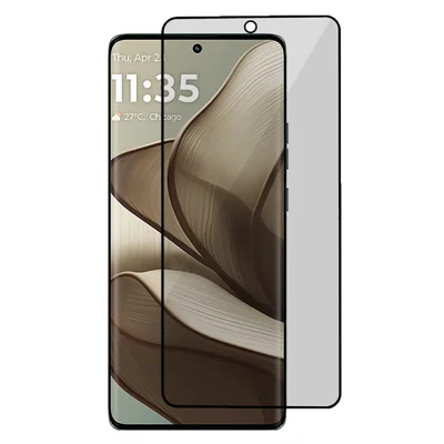 For Motorola Edge 50 5G Tempered Glass Film Anti-Peep Privacy Protection Screen Protector Full Glue