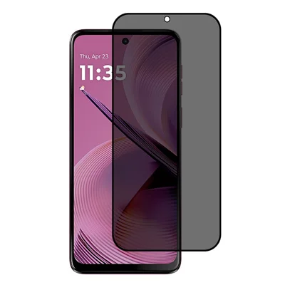 Voor Motorola Moto G55 5G Anti-Kijk Volledig Beschermfolie met Zijdeprint Gepatenteerd Glas
