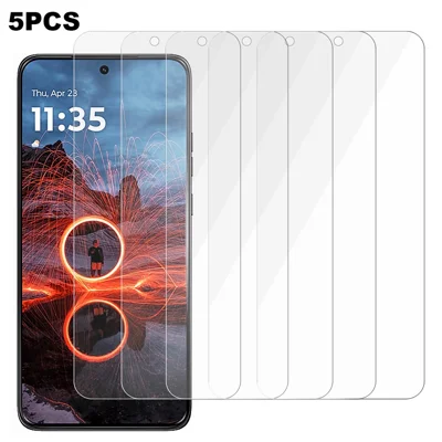 5Pcs For Motorola Thinkphone 25 5G Screen Protector 0.3mm 2.5D Tempered Glass Clear Film