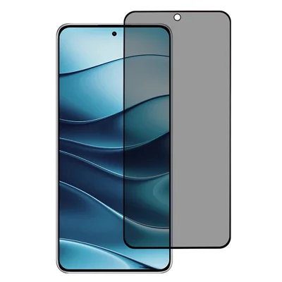 For Xiaomi Redmi Note 14 5G / 14 4G (163.25mm) Anti-Peep Full Covering Screen Protector Silk Printing Tempered Glass Film