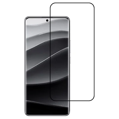 För Xiaomi Redmi Note 14 Pro+ 5G / Note 13 Pro+ 5G Härdat glas Silktryckt helklistrad skärmskydd Stöd för avtryckslås