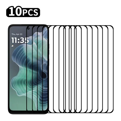 RURIHAI 10Pcs For Motorola Moto G35 5G High Aluminium-Silicon Glass Film 0.26mm 2.5D Secondary Hardening Screen Protector
