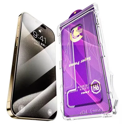 For iPhone 16 Plus Phone Screen Film HD Anti-Scratch PET Screen Protector Easy Installation