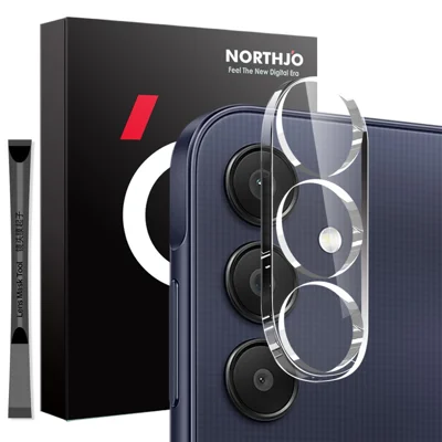 NORTHJO For Samsung Galaxy A25 5G (Global) (161.0 x 76.5 x 8.3mm) Camera Lens Protector Tempered Glass HD Clear 3D Full Coverage