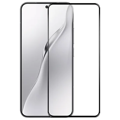 NORTHJO A++ For Xiaomi 15 5G Screen Protector Support Fingerprint Unlock Silk Printing High Aluminum-Silicon Glass Film, Black