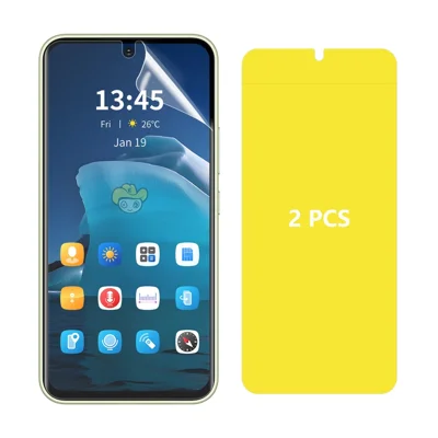 ENKAY HAT PRINCE For Motorola Moto G55 5G   2Pcs Screen Protector Transparent Soft Hydrogel Film - Transparent