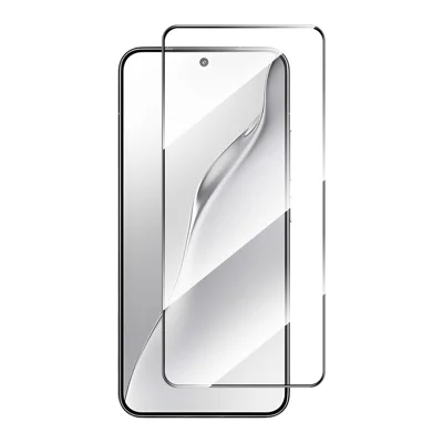 ENKAY HAT PRINCE For Xiaomi 15 Screen Protector   Silk Print 0.18mm Tempered Glass (Fingerprint Unlock) - Transparent