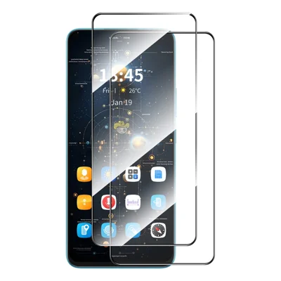 ENKAY HAT PRINCE For Oppo Find X8 5G 2Pcs Screen Protector   9H Silk Printing 0.26mm Tempered Glass - Transparent