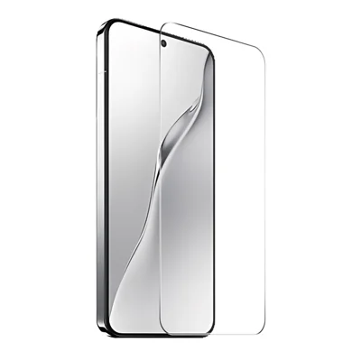 واقي شاشة لـ Xiaomi 15 ENKAY HAT PRINCE فتح القفل بالبصمة 0.18 مم من زجاج عالي السيليكون والألومنيوم - شفاف
