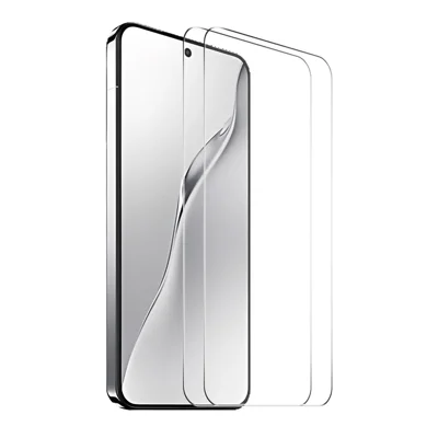 ENKAY HAT PRINCE For Xiaomi 15 2Pcs Screen Protector   Fingerprint Unlock 0.18mm High Aluminum-Silicon Glass - Transparent