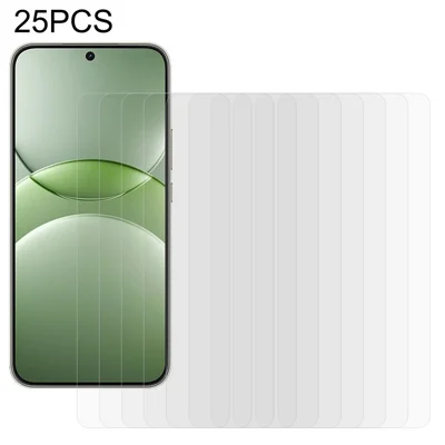 25Pcs For Huawei nova 13 Tempered Glass Screen Protector High Definition (No Package, with Wipes Set, Dust-absorber, Guide Sticker)