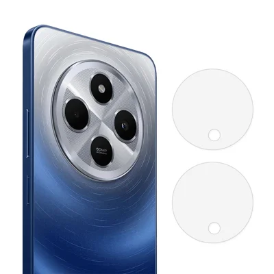 ENKAY HAT PRINCE For Xiaomi Redmi 14C 4G / Redmi 14R 5G / Poco C75 4G 2Pcs Camera Lens Protector  Integrated Tempered Glass Lens Film - Transparent