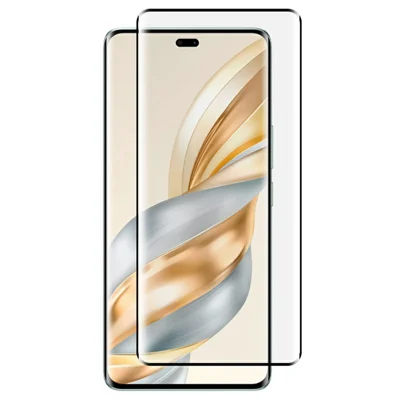 RURIHAI For Honor Magic7 Lite 5G / X9c 5G / X60 Pro 5G High Aluminium-Silicon Glass Phone Screen Protector 3D Curved Side Glue Film