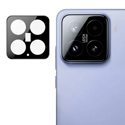 IMAK voor Xiaomi 15 / 15 Custom Edition Cameralensbeschermer Gehard Glas HD Duidelijke Lensfolie (Zwarte Versie)