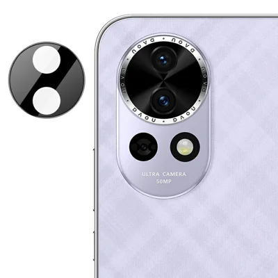 IMAK na Huawei nova 13 5G / nova 12 5G Ochrona Obiektywu Aparatu Folie z Hartowanego Szyba HD Przezroczysta Folia (Czarna Wersja)