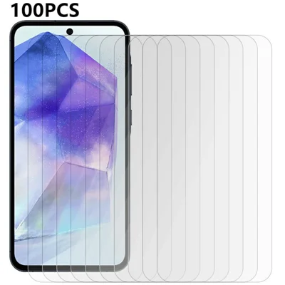 100 stuks voor Samsung Galaxy A56 5G / A36 5G Screenprotector Anti-kras Gehard Glasfolie