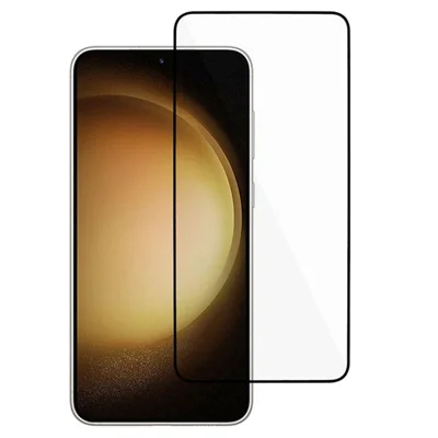 For Samsung Galaxy S25 Screen Protector Silk Printing Tempered Glass 0.18mm Ultra-Thin Film (Support Fingerprint Unlock)