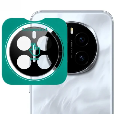 IMAK voor Honor Magic7 5G Gehard Glas Cameraobjectiefbeschermer met Zelfpositionerend Frame (Zwarte Versie)