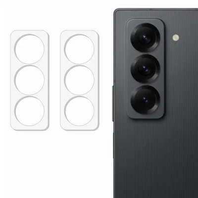 2Pcs For Samsung Galaxy Z Fold Special Camera Lens Protector 3D Arc Edge Anti-Scratch Tempered Glass Lens Film