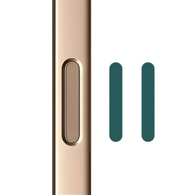RURIHAI 2Pcs Camera Control Button Sticker for iPhone 17 Pro Max / 17 Pro / 17 / 16 Pro Max / 16 Pro / 16 Plus / 16 Glass Camera Button Protector - Green