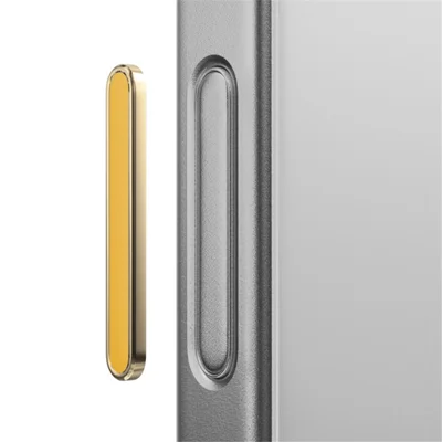 RURIHAI Metal Camera Control Button Sticker for iPhone 16 Pro Max / 16 Pro / 16 Plus / 16 Camera Button Cover - Yellow