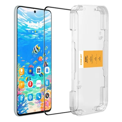 Voor Xiaomi 15 Screenprotector ENKAY HAT PRINCE 0,18 mm ultradunne hoge aluminium-silicium glasfolie met ondersteuning voor ontgrendeling - transparant
