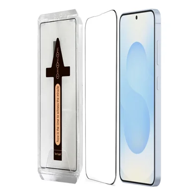 For Samsung Galaxy S25 Tempered Glass HD Clear Screen Protector with Automatic Dust Removal Tool