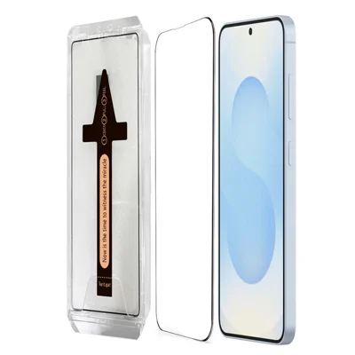 For Samsung Galaxy S25+ Tempered Glass HD Clear Screen Protector with Automatic Dust Removal Tool