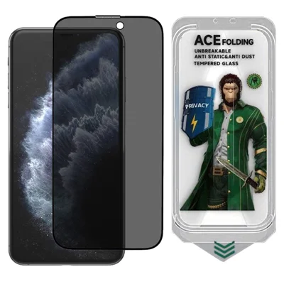 ESHMILY For iPhone 11 Pro Max  /  XS Max Screen Protector 2.5D High Aluminium-Silicon Glass Anti Spy Film with Easy Installation Tool
