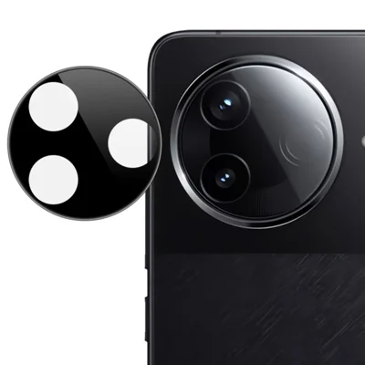 IMAK For Xiaomi Poco F7 Pro 5G / Redmi K80 5G Camera Lens Protector Tempered Glass HD Clear Lens Film (Black Version)
