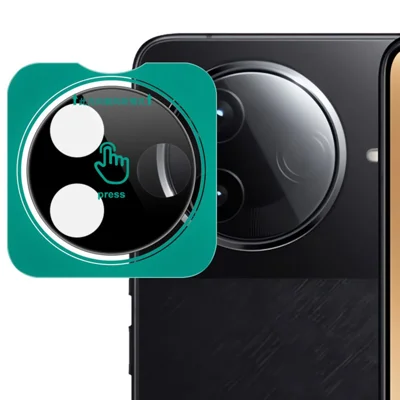 IMAK For Xiaomi Poco F7 Pro 5G / Redmi K80 5G Tempered Glass Camera Lens Protector with Self Positioning Frame (Black Version)