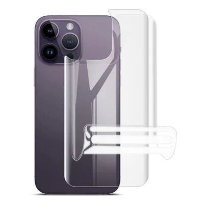 IMAK 2Pcs / Set Hydrogel Film III Soft TPU Phone Back Film for iPhone 14 Pro, Anti-scratch Abrasion-resistant Full Cover Back Protector