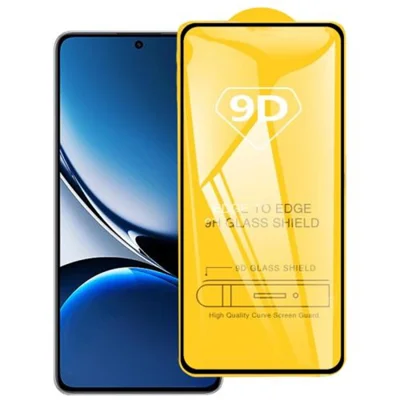 واقي شاشة لهاتف شاومي ريدمي توربو 4 5G، فيلم زجاج مقوى تام التغطية بغراء جانبي 9D